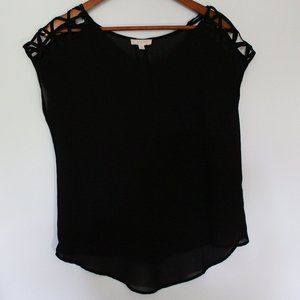 Black E&M Blouse